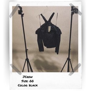 J Crew Off The Shoulder Tie Neck Top